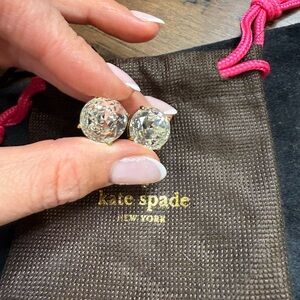 Kate Spade Gold Crystal Earrings